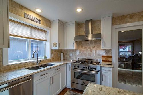 454 Ridge Place, Penticton, BC - Indoor Photo Showing Kitchen With Double Sink