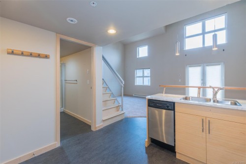 405-787 Tyee Rd, Victoria, BC - Indoor Photo Showing Kitchen With Double Sink