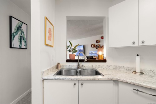 311-3010 Washington Ave, Victoria, BC - Indoor Photo Showing Kitchen With Double Sink
