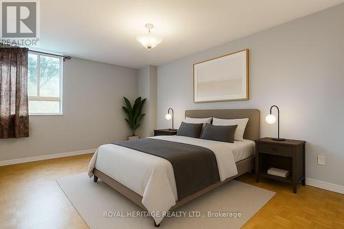 Virtually Staged - 301 - 3 Massey Square, Toronto, ON - Indoor Photo Showing Bedroom