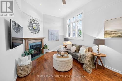 336 Oakridge Court, Oakville, ON - Indoor Photo Showing Living Room With Fireplace