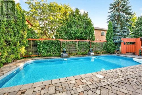 336 Oakridge Court, Oakville, ON - Outdoor With In Ground Pool With Deck Patio Veranda With Backyard