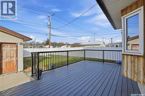 128 Yarnton Crescent, Regina, SK - Outdoor With Deck Patio Veranda With Exterior