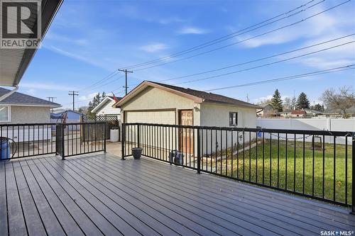 128 Yarnton Crescent, Regina, SK - Outdoor With Deck Patio Veranda With Exterior