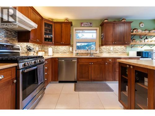 7742 St Mark Crescent, Prince George, BC - Indoor Photo Showing Kitchen With Double Sink