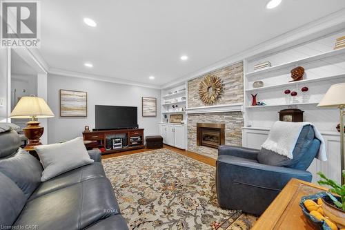 677 Powell Court, Burlington, ON - Indoor Photo Showing Living Room With Fireplace