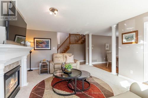 518 Sandcherry Drive, Burlington, ON - Indoor Photo Showing Living Room With Fireplace