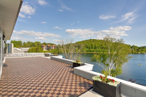 Patio - 8-20 Rue Larocque O., Sainte-Agathe-Des-Monts, QC - Outdoor With Body Of Water With View