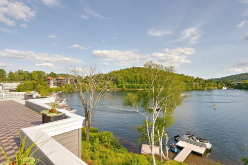 Patio - 8-20 Rue Larocque O., Sainte-Agathe-Des-Monts, QC - Outdoor With Body Of Water With View