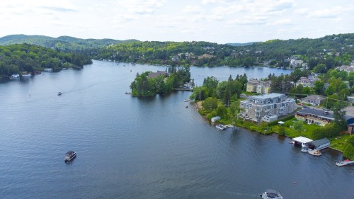 Overall view - 8-20 Rue Larocque O., Sainte-Agathe-Des-Monts, QC - Outdoor With Body Of Water With View