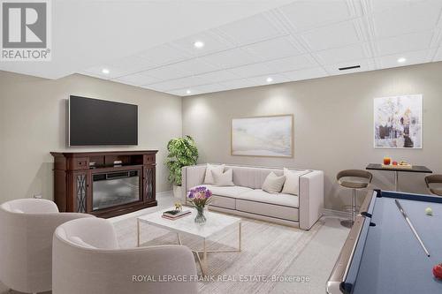 1162 Summit Drive, Peterborough (Otonabee Ward 1), ON - Indoor Photo Showing Living Room With Fireplace