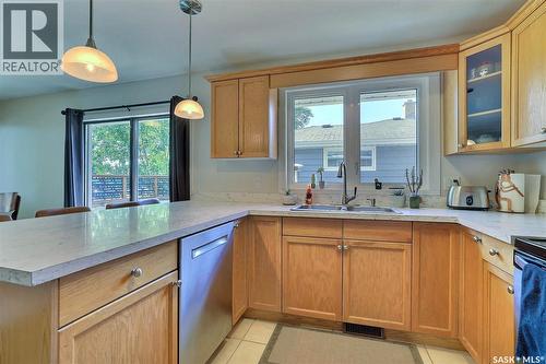 3428 Wascana Street, Regina, SK - Indoor Photo Showing Kitchen With Double Sink