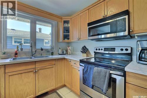 3428 Wascana Street, Regina, SK - Indoor Photo Showing Kitchen With Double Sink