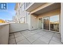 Partially covered patio with gas hook up for a bbq or fireplace - 2142 Vasile Road Unit# 202, Kelowna, BC  - Outdoor With Exterior 