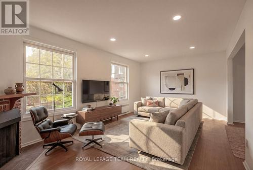 9 Moorside Private, Ottawa, ON - Indoor Photo Showing Living Room With Fireplace