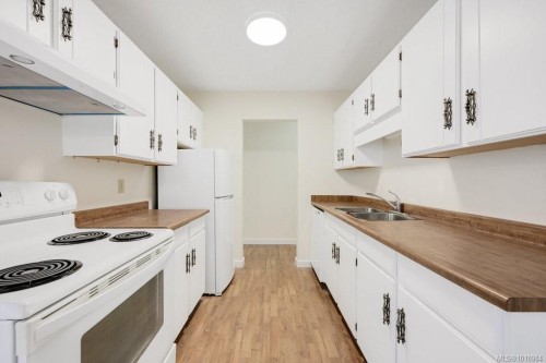 302-1039 Linden Ave, Victoria, BC - Indoor Photo Showing Kitchen With Double Sink