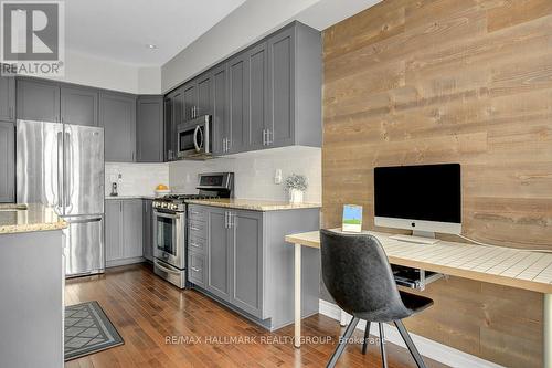 Another gorgeous accent wall - 755 Bowercrest Crescent, Ottawa, ON - Indoor Photo Showing Kitchen