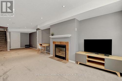 Natural gas fireplace :) - 755 Bowercrest Crescent, Ottawa, ON - Indoor With Fireplace