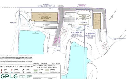Plan (croquis) - Boul. Ste-Anne, Château-Richer, QC 