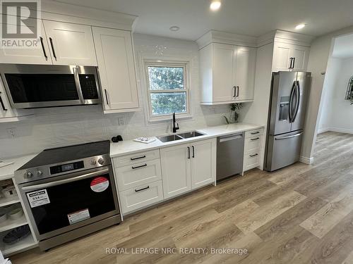 MAIN FLOOR - 45 Catherine Street, Fort Erie (Central), ON - Indoor Photo Showing Kitchen With Double Sink