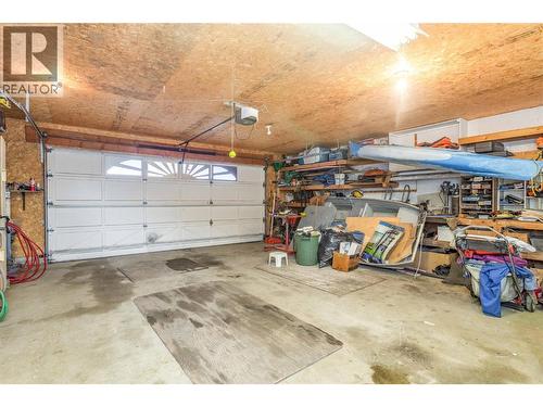 Large detached workshop. - 1125 Keyes Road, Kelowna, BC - Indoor Photo Showing Garage