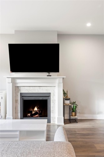 2768 Celestial Crt, Langford, BC - Indoor Photo Showing Living Room With Fireplace
