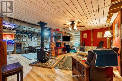With Wood burning Airtight - 123 Kuno Road, Carlow/Mayo (Carlow Ward), ON - Indoor Photo Showing Other Room