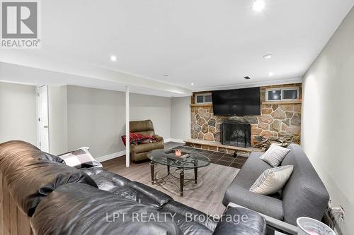 14 Caledon Crescent, Brampton, ON - Indoor Photo Showing Living Room With Fireplace