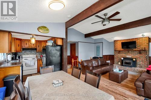 1950 Champlain Road, Tiny, ON - Indoor With Fireplace