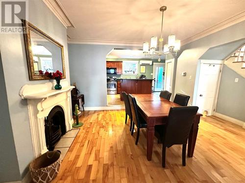57 Prescott Street, St. John'S, NL - Indoor Photo Showing Dining Room With Fireplace