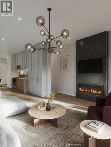 122 Conservancy Drive Unit# Upper Unit Light Package, Barrhaven West, ON - Indoor Photo Showing Living Room With Fireplace