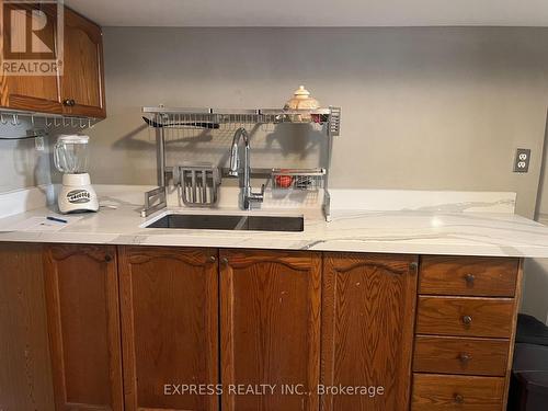 Bsmt - 80 Taunton Road W, Oshawa, ON - Indoor Photo Showing Kitchen With Double Sink