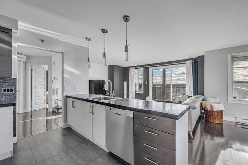 Kitchen - 705-7755 Rue Du Daim, Québec (Charlesbourg), QC - Indoor Photo Showing Kitchen With Double Sink