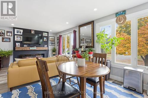 41 Dante Crescent, Brantford, ON - Indoor Photo Showing Dining Room With Fireplace
