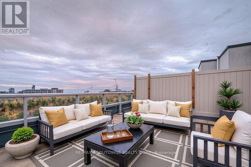 Virtually Staged Terrace - 321 - 3078 Sixth Line, Oakville, ON - Outdoor With Exterior