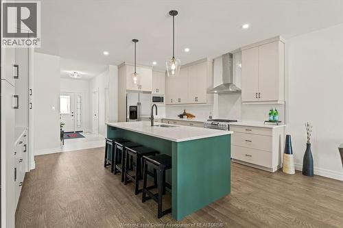 3198 Tullio Drive, Lasalle, ON - Indoor Photo Showing Kitchen With Upgraded Kitchen