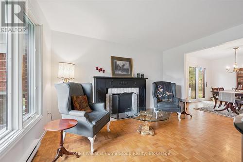 7828 Sixth Line E, Centre Wellington (Elora/Salem), ON - Indoor Photo Showing Living Room With Fireplace