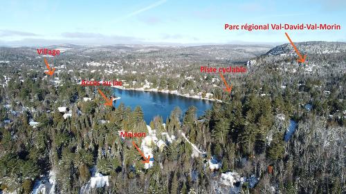 Overall view - 2466 Rue St-Adolphe, Val-David, QC - Outdoor With Body Of Water With View