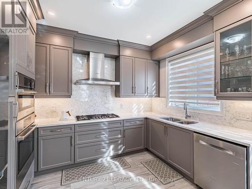 21 Goodview Drive, Brampton, ON - Indoor Photo Showing Kitchen With Double Sink With Upgraded Kitchen