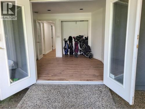 Golf cart room with ramp to exterior - 3897 Gallaghers Grange, Kelowna, BC - Outdoor With Exterior