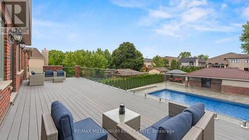 6839 Early Settler Row, Mississauga, ON - Outdoor With In Ground Pool With Deck Patio Veranda