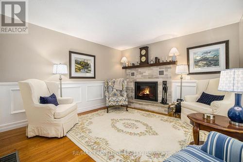 299 Mcguire Road, Montague, ON - Indoor Photo Showing Living Room With Fireplace