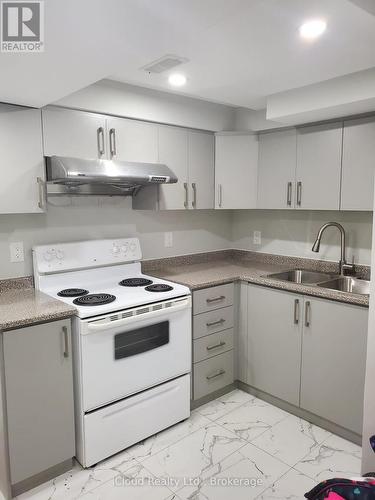 Bsmt - 40 Brower Court, Brampton, ON - Indoor Photo Showing Kitchen With Double Sink