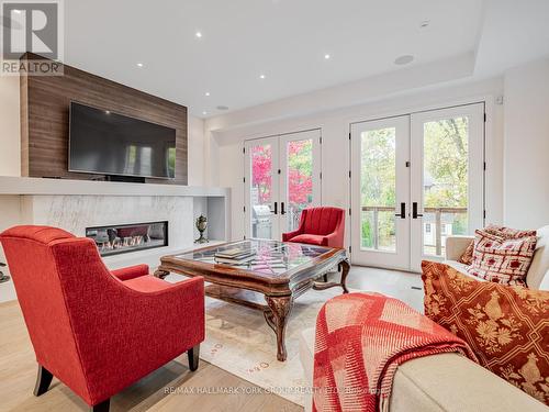 62 St Germain Avenue, Toronto, ON - Indoor Photo Showing Living Room With Fireplace