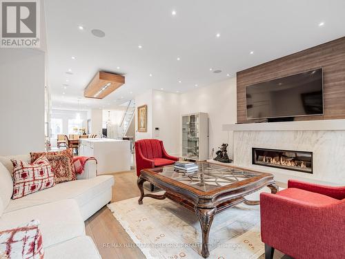 62 St Germain Avenue, Toronto, ON - Indoor Photo Showing Living Room With Fireplace
