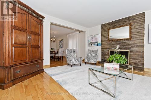 1236 Ogden Avenue, Mississauga, ON - Indoor Photo Showing Living Room With Fireplace