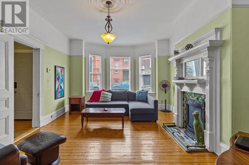 5 Gower Street, St. John'S, NL - Indoor Photo Showing Living Room With Fireplace
