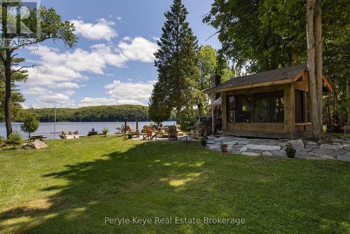 Outdoor Muskoka Room & Pizza Oven - 3191 Hwy 518 Highway E, Kearney, ON - Outdoor With Body Of Water With View