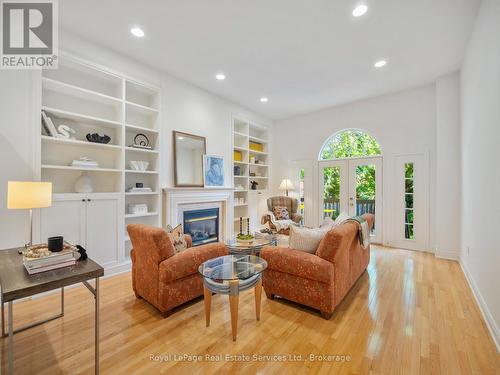 81 Brant Street, Oakville (Co Central), ON - Indoor Photo Showing Living Room With Fireplace