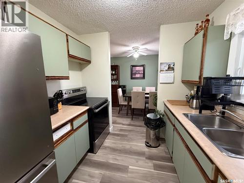 912 Larson Crescent, Eston, SK - Indoor Photo Showing Kitchen With Double Sink